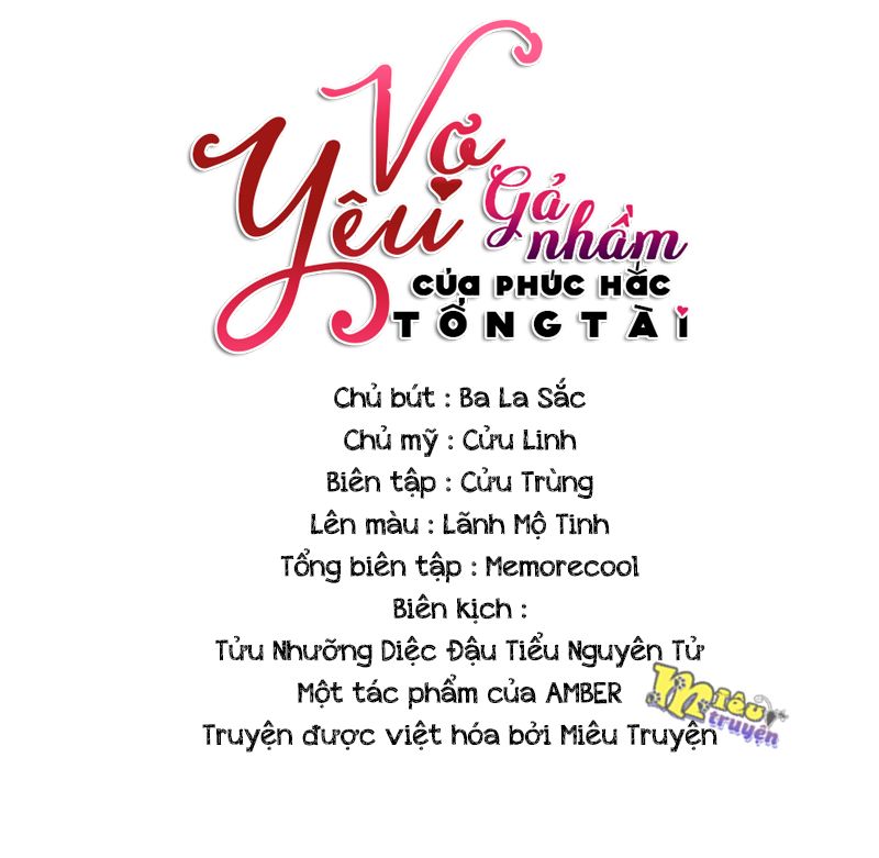 Vợ Yêu Gả Nhầm Của Phúc Hắc Tổng Tài Chapter 51 - Trang 0