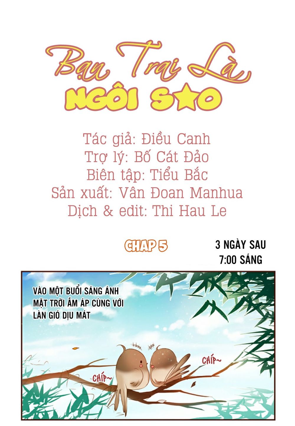 Bạn Trai Là Ngôi Sao Chapter 5 - Trang 0