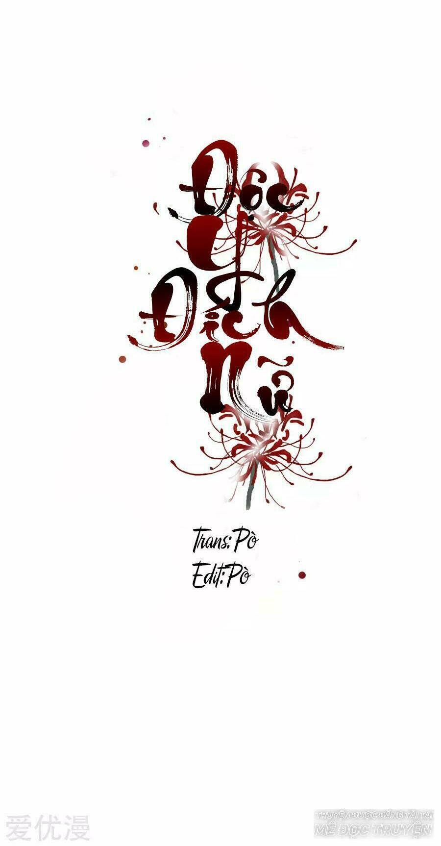 Độc Y Đích Nữ Chapter 1 - Trang 1