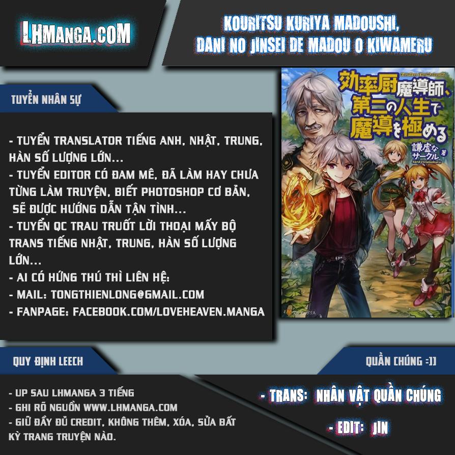Kouritsu Kuriya Madoushi, Dani No Jinsei De Madou O Kiwameru Chapter 2 - Trang 0
