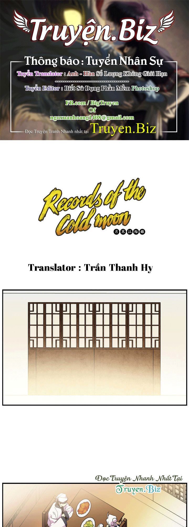 Biên Niên Sử Lãnh Nguyệt Chapter 36 - Trang 0