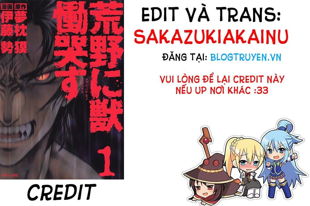 Kouya Ni Kemono Doukokusu Chapter 1 - Trang 0