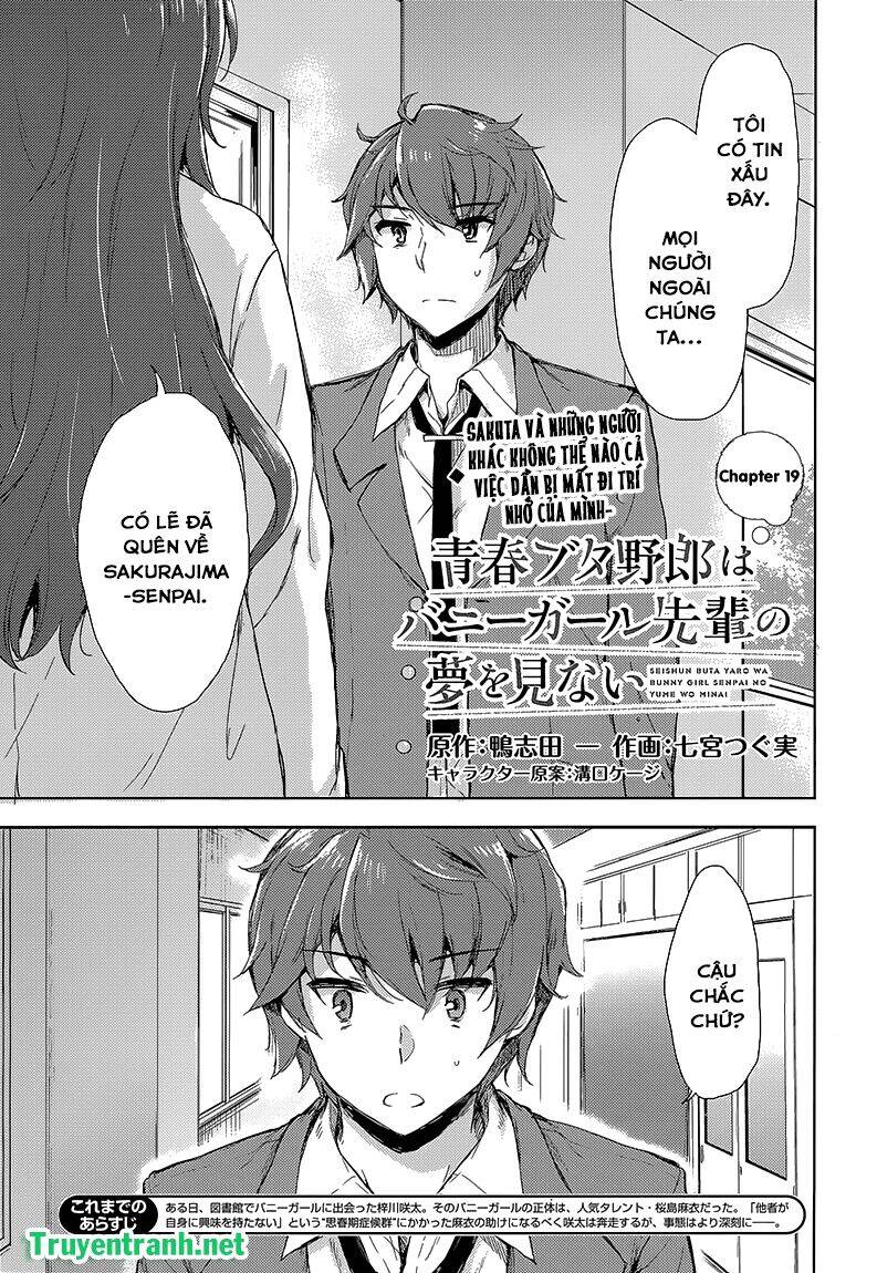 Seishun Buta Yarou Wa Bunny Girl Senpai No Yume O Minai Chapter 29 - Trang 1
