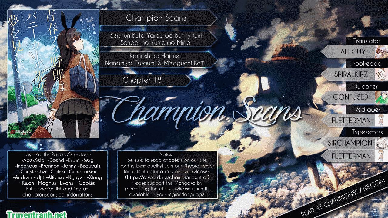 Seishun Buta Yarou Wa Bunny Girl Senpai No Yume O Minai Chapter 28 - Trang 0
