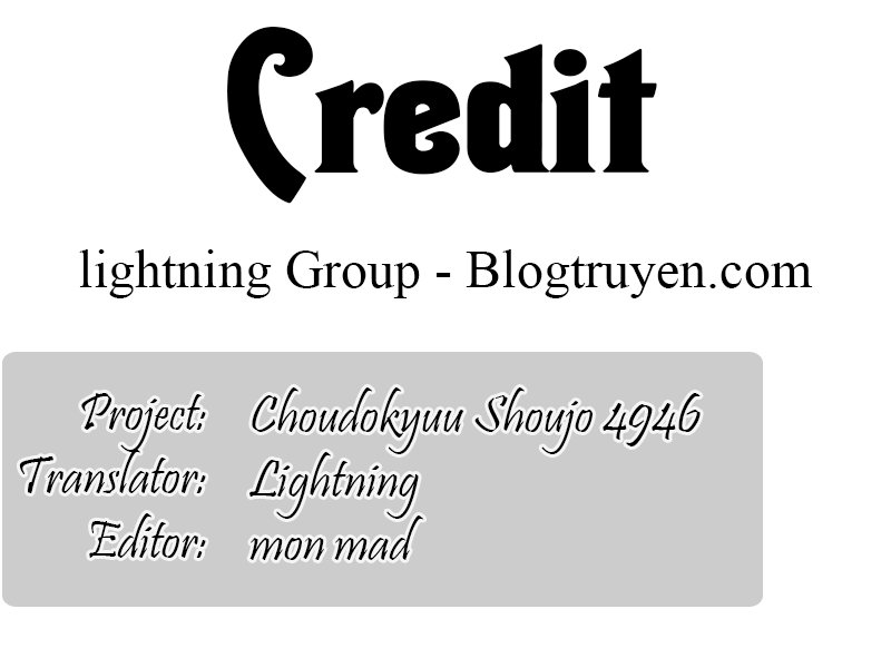 Choudokyuu Shoujo 4946 Chapter 9 - Trang 0