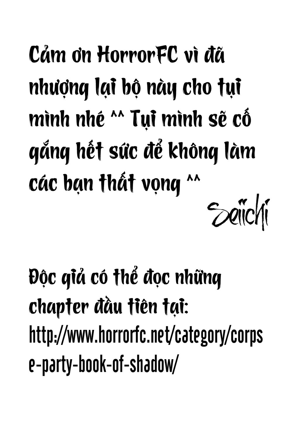 Corpse Party: Book Of Shadows Chapter 6 - Trang 0