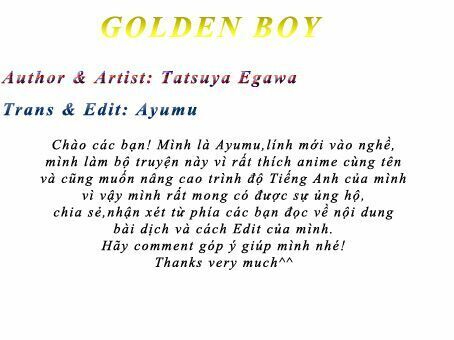 Golden Boy Chapter 3 - Trang 0