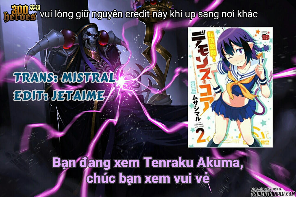 Tenraku Akuma! Demon's Core Chapter 4 - Trang 1
