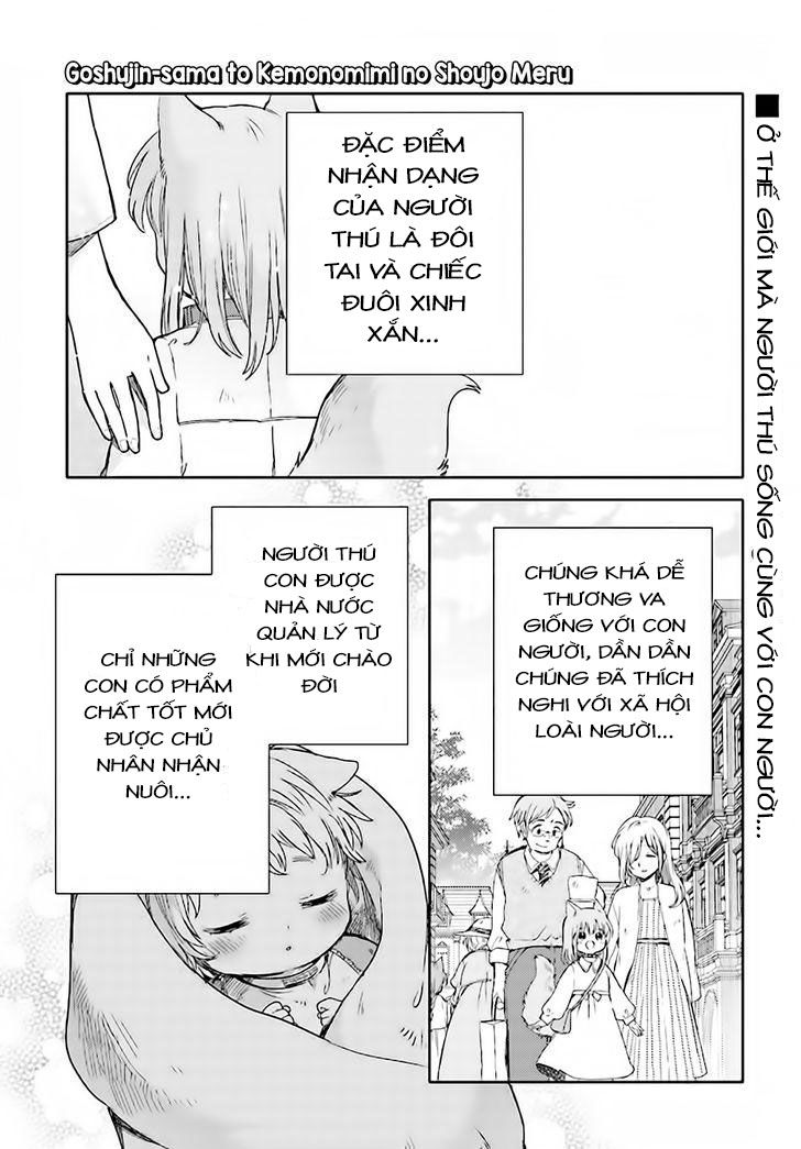 Goshujin-Sama To Kemonomimi No Shoujo Meru Chapter 3 - Trang 0