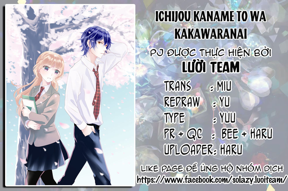 Ichijou Kaname To Wa Kakawaranai Chapter 9 - Trang 0
