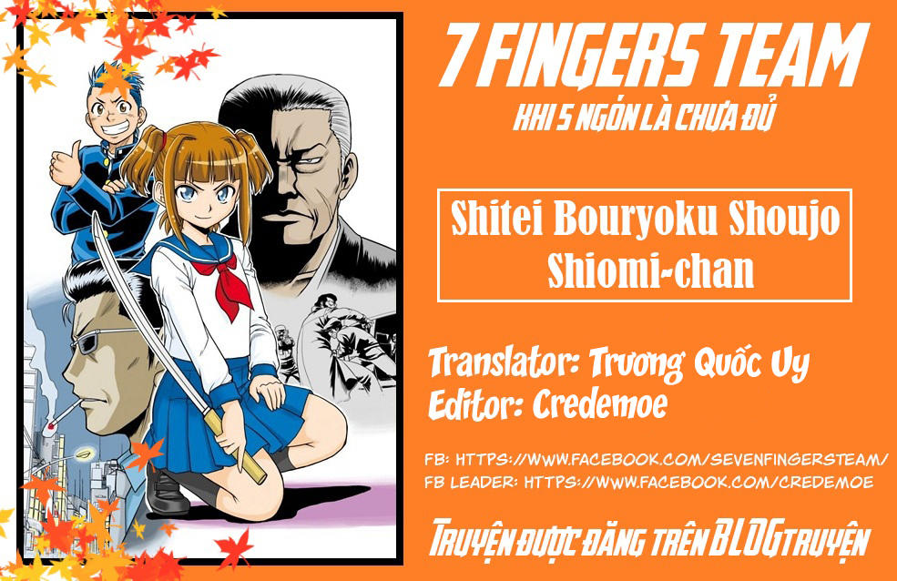 Shitei Bouryoku Shoujo Shiomi-Chan Chapter 10 - Trang 0