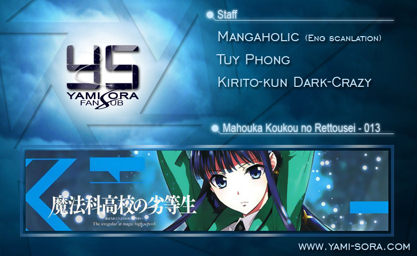 Mahouka Koukou No Rettousei Chapter 13 - Trang 0