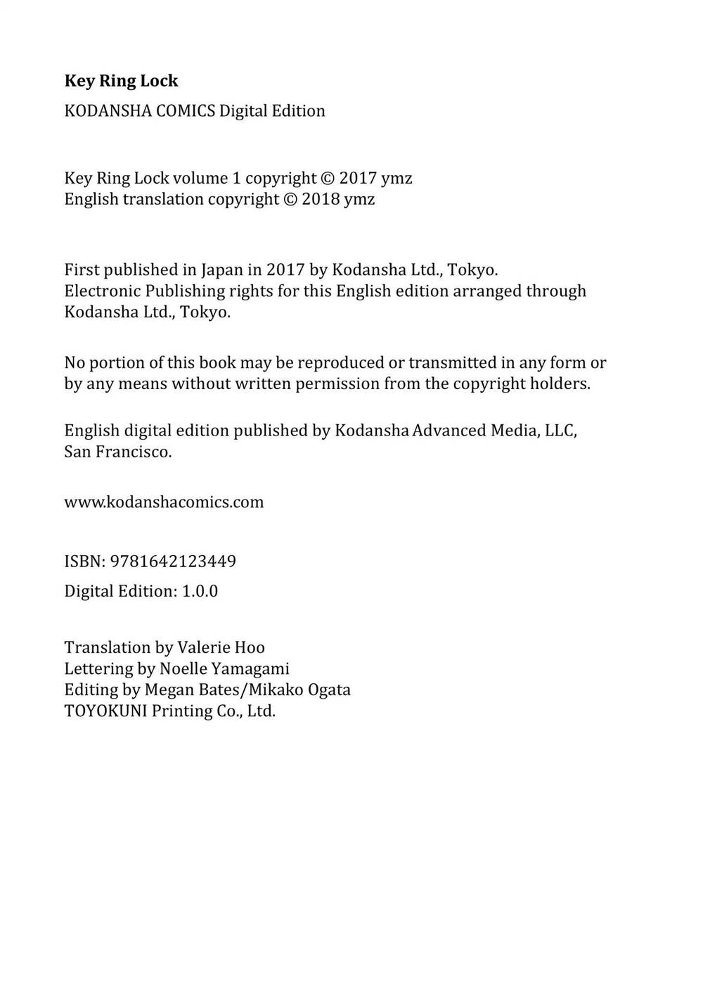 Keyring Lock Chapter 8 - Trang 1