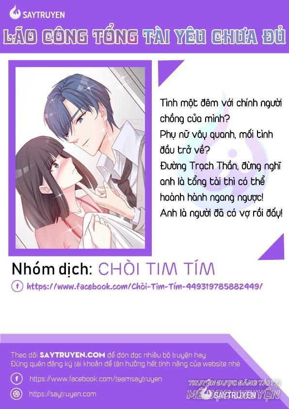 Tổng Tài Yêu Chưa Đủ Chapter 27 - Trang 0