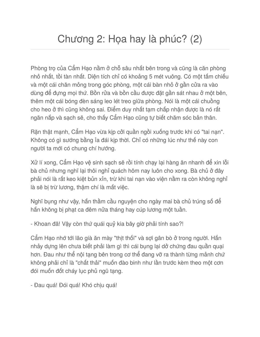 Hỗn Độn Nhân Loại Chapter 2 - Trang 0