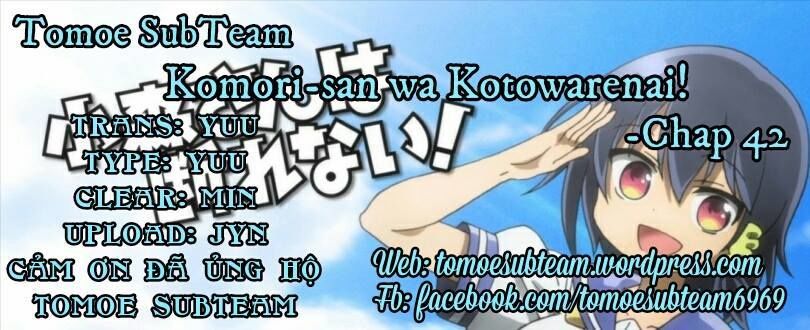 Komori-San Wa Kotowarenai Chapter 42 - Trang 0