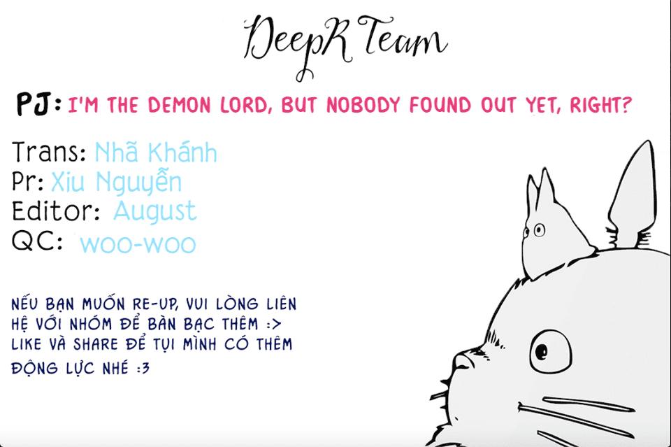I'm The Demon Lord, But Nobody Found Out Yet, Right? Chapter 2 - Trang 0