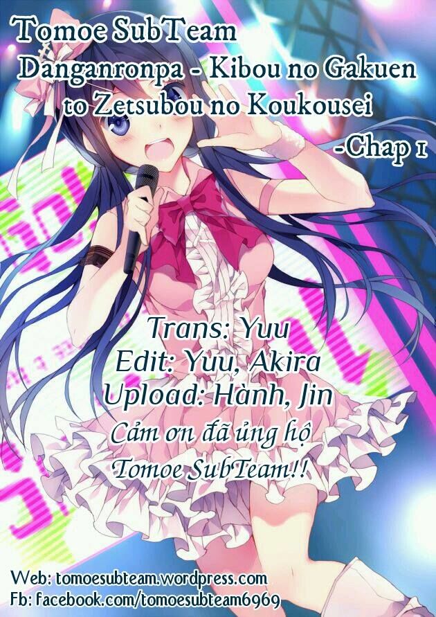 Danganronpa – Kibou No Gakuen To Zetsubou No Koukousei Chapter 1 - Trang 0