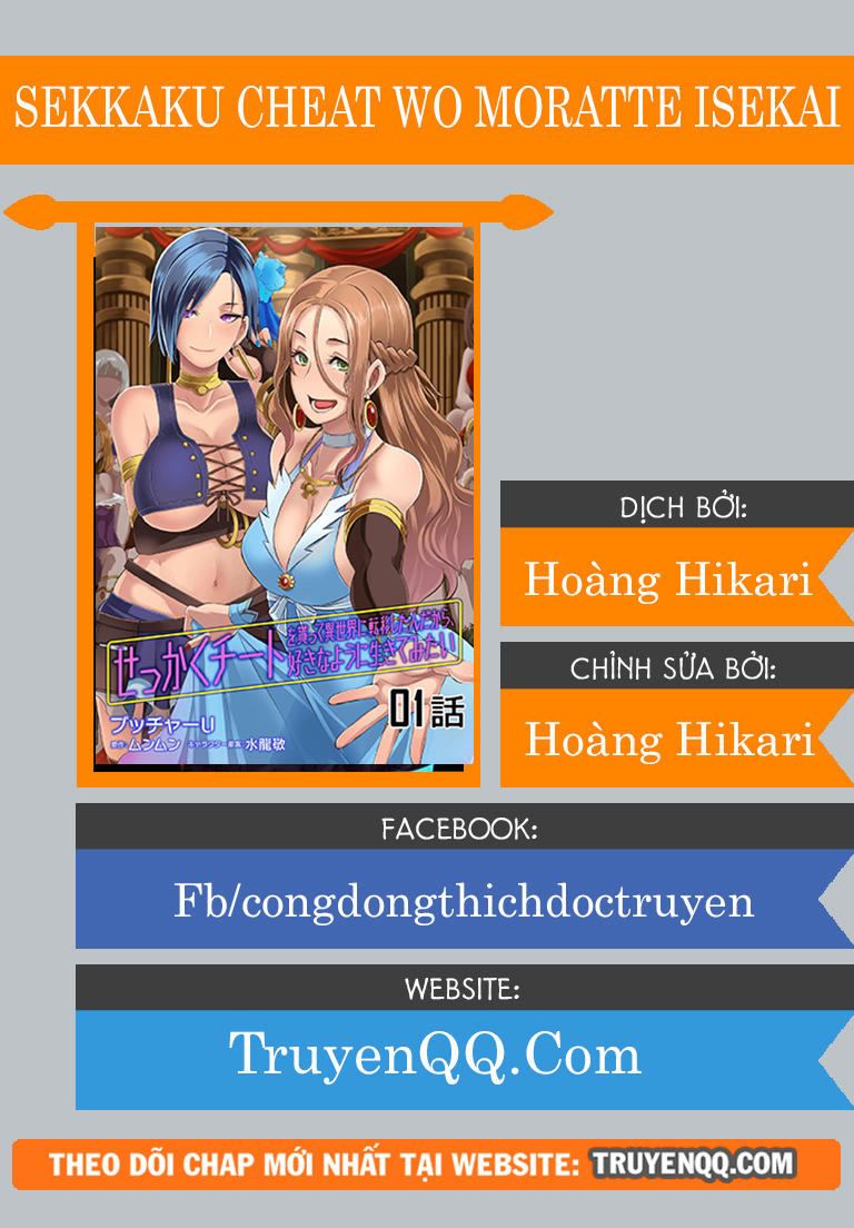 Sekkaku Cheat Wo Moratte Isekai Ni Teni Shita N Dakara, Suki Na You Ni Ikitemitai Chapter 9 - Trang 0