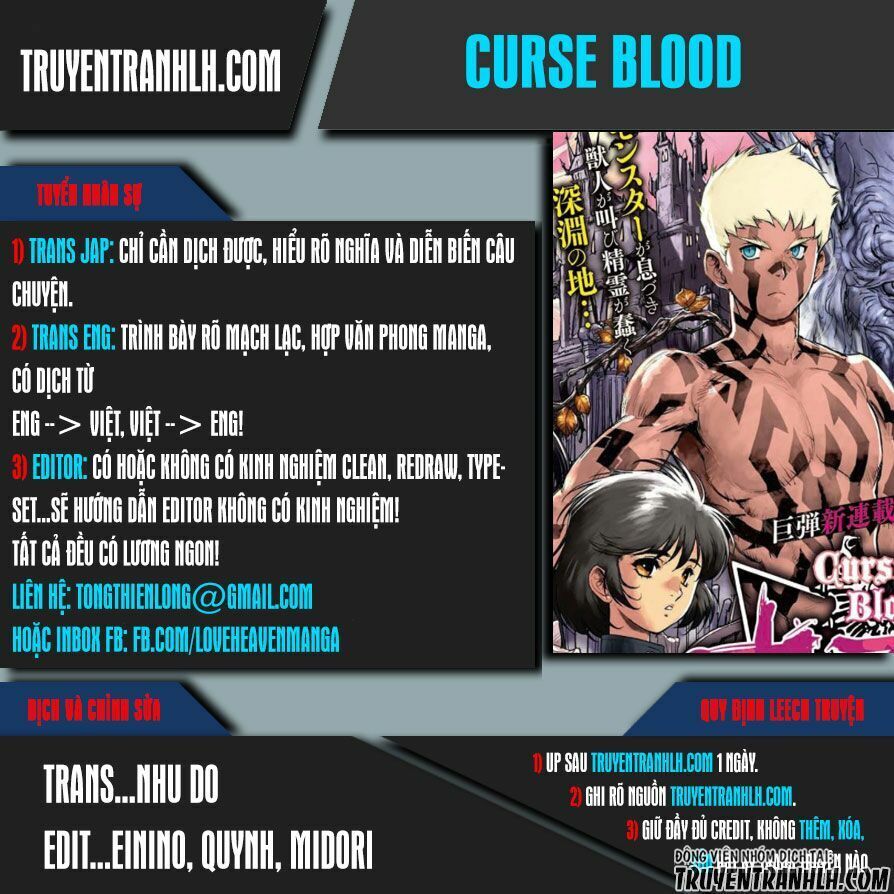 Curse Blood Chapter 1 - Trang 0
