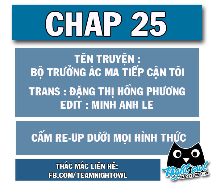 Bộ Trưởng Ác Ma Tiếp Cận Tôi Chapter 25 - Trang 0
