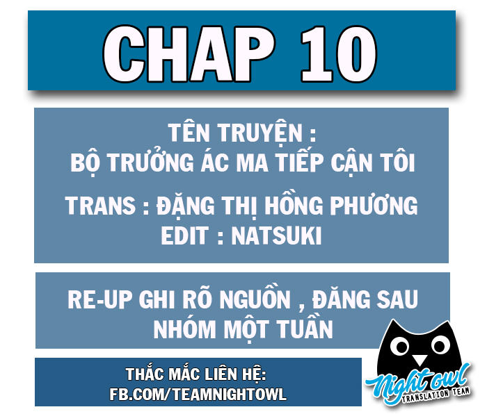 Bộ Trưởng Ác Ma Tiếp Cận Tôi Chapter 10 - Trang 0