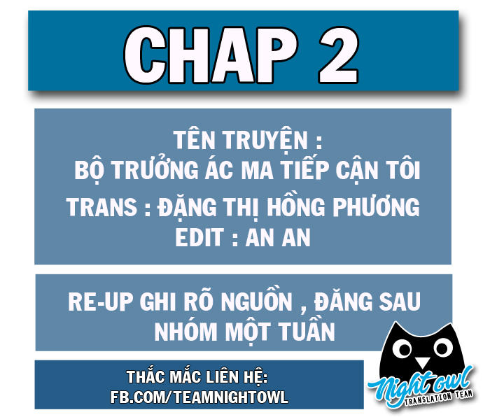 Bộ Trưởng Ác Ma Tiếp Cận Tôi Chapter 2 - Trang 0