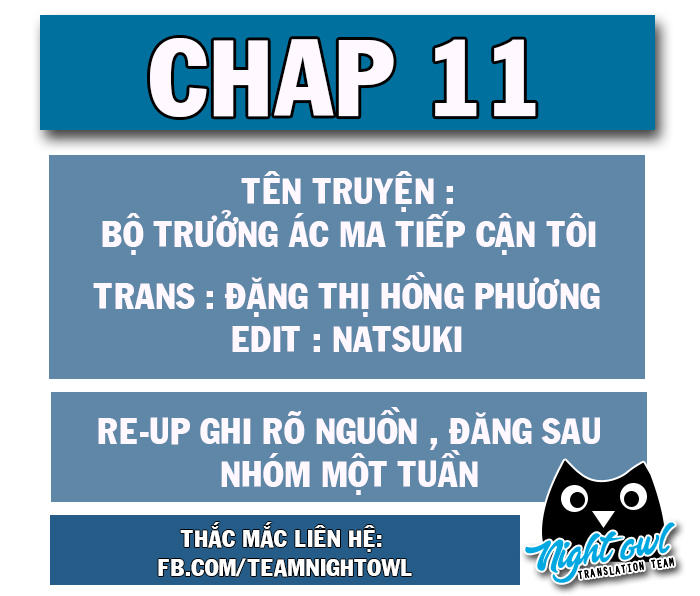 Bộ Trưởng Ác Ma Tiếp Cận Tôi Chapter 11 - Trang 0
