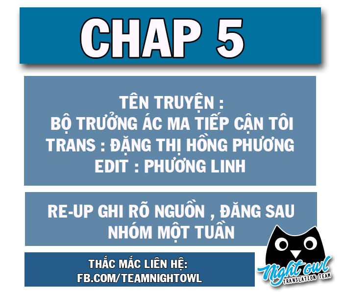 Bộ Trưởng Ác Ma Tiếp Cận Tôi Chapter 5 - Trang 0