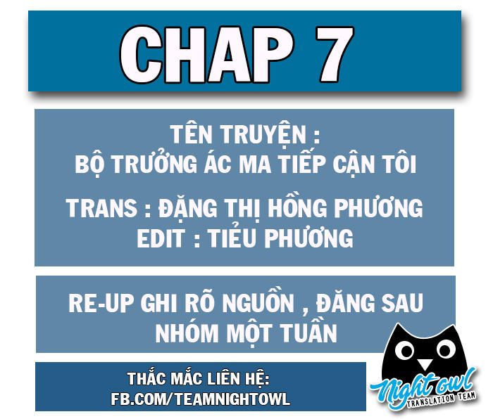 Bộ Trưởng Ác Ma Tiếp Cận Tôi Chapter 7 - Trang 0
