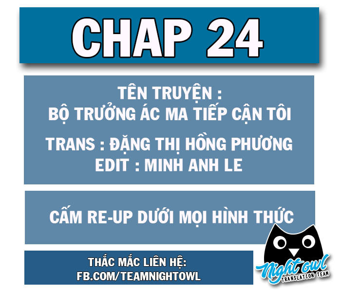 Bộ Trưởng Ác Ma Tiếp Cận Tôi Chapter 24 - Trang 0