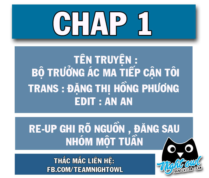 Bộ Trưởng Ác Ma Tiếp Cận Tôi Chapter 1 - Trang 0