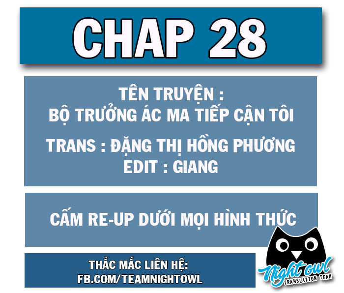 Bộ Trưởng Ác Ma Tiếp Cận Tôi Chapter 28 - Trang 0