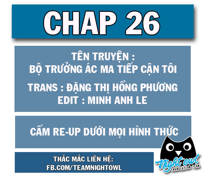Bộ Trưởng Ác Ma Tiếp Cận Tôi Chapter 26 - Trang 0