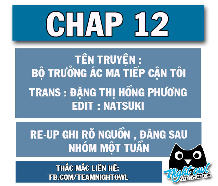 Bộ Trưởng Ác Ma Tiếp Cận Tôi Chapter 12 - Trang 0