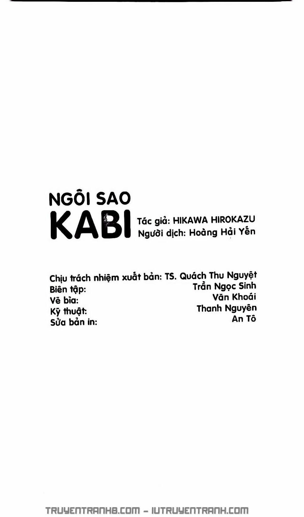 Ngôi Sao Kabi Chapter 1 - Trang 0