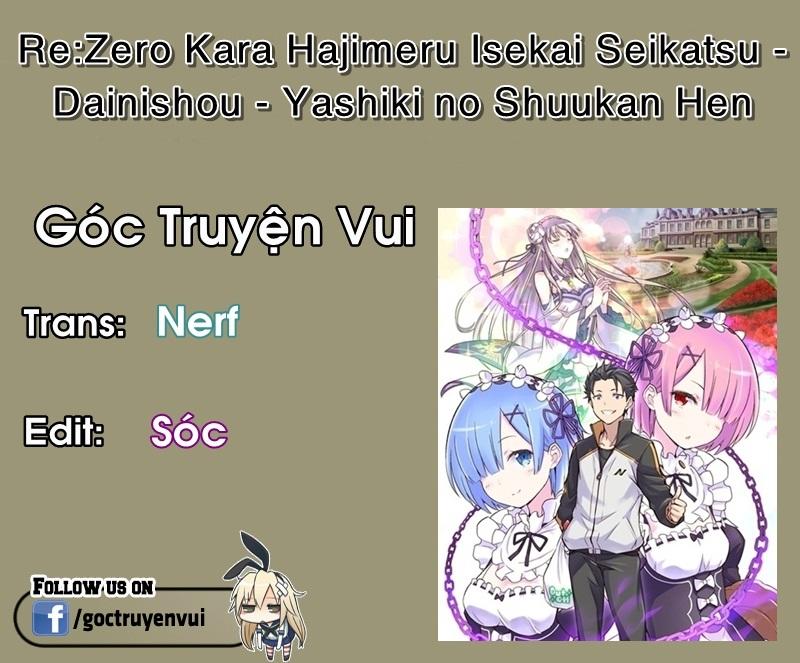 Re:zero Kara Hajimeru Isekai Seikatsu – Daisshou – Outo No Ichinichi Hen Chapter 1 - Trang 0