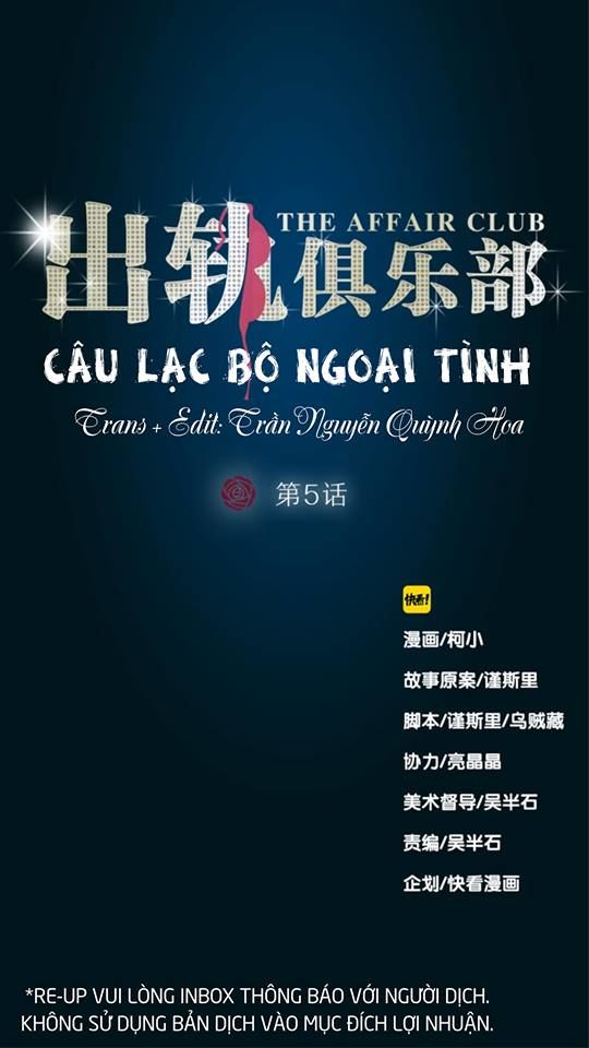 Câu Lạc Bộ Ngoại Tình Chapter 6 - Trang 0