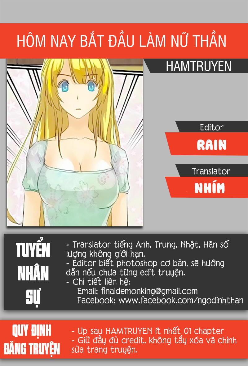 Hôm Nay Bắt Đầu Làm Nữ Thần Chapter 106 - Trang 0