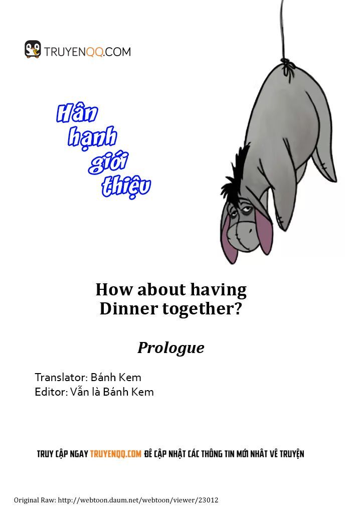Shall We Have Dinner Tonight Chapter 1 - Trang 1
