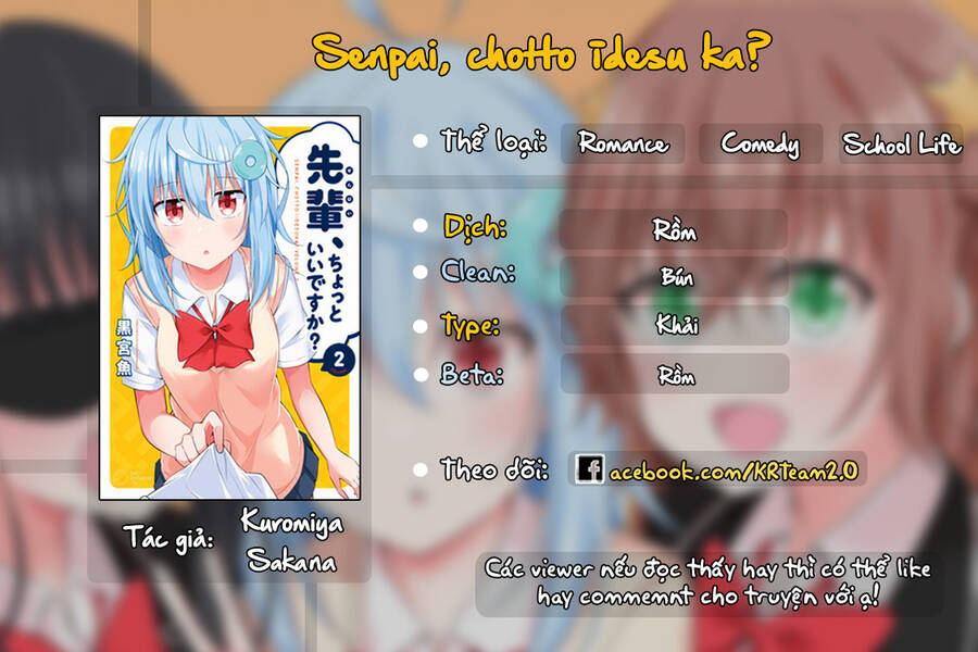 Senpai, Chotto Īdesu Ka? Chapter 9 - Trang 0