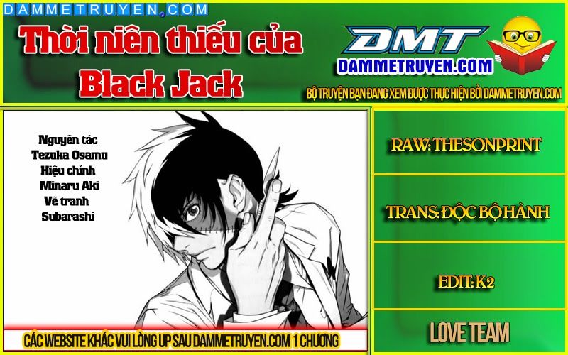 Thời Niên Thiếu Của Black Jack Chapter 1.1 - Trang 0