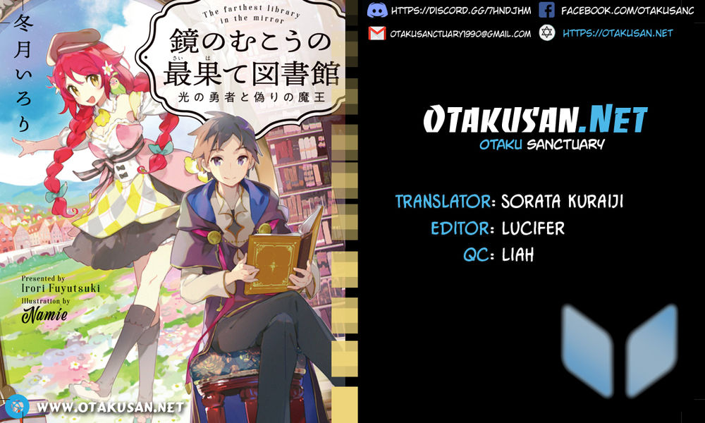 Kagami No Mukou No Saihate Toshokan: Kou No Yuusha To Itsuwari No Maou Chapter 4 - Trang 0