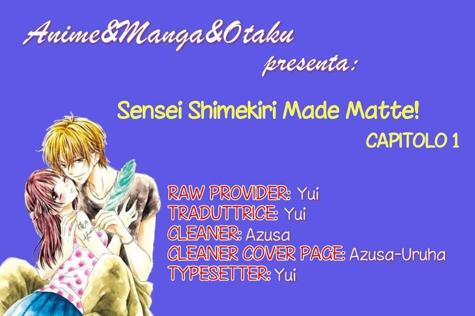Sensei 〆Shimekiri Made Matte! Chapter 1 - Trang 0