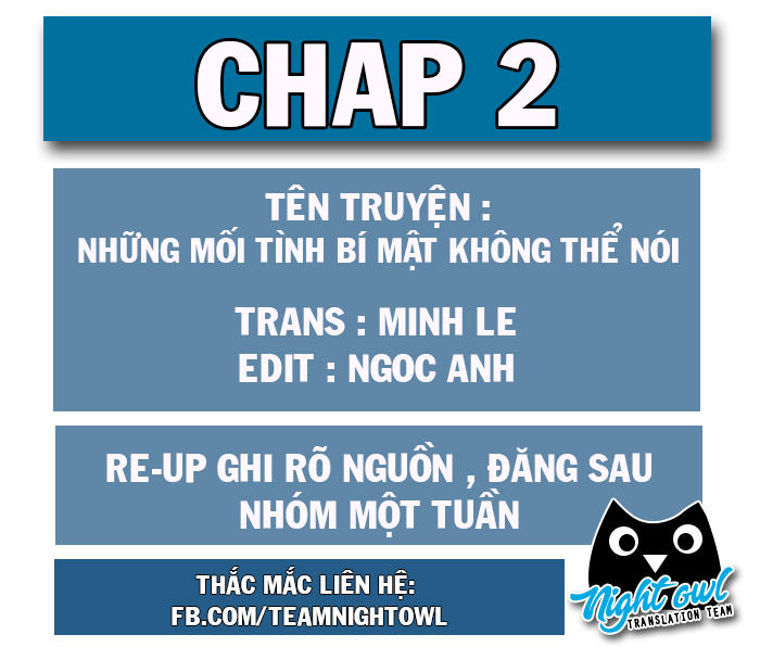 Những Mối Tình Bí Mật Không Thể Nói Chapter 2 - Trang 0