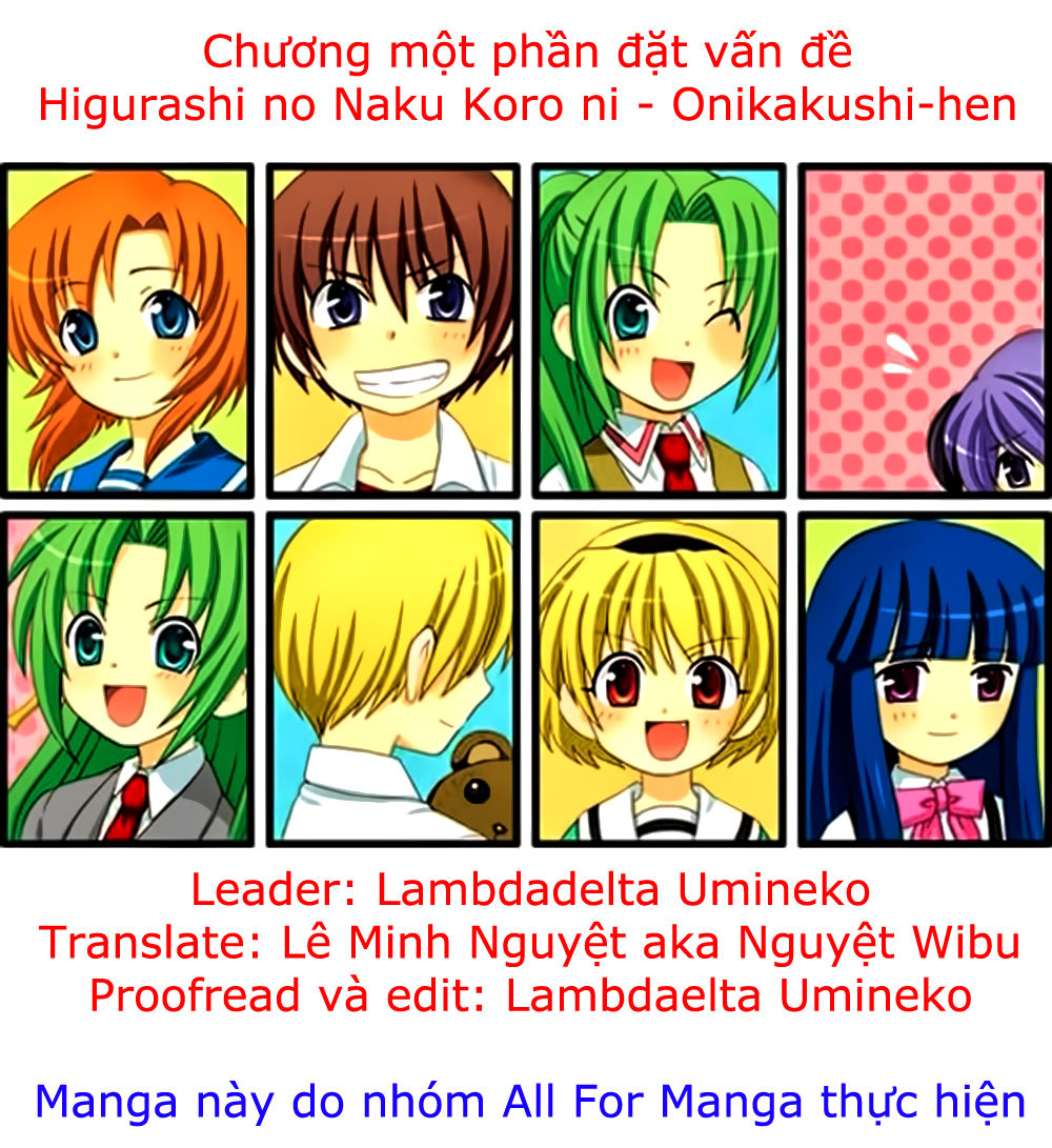 Higurashi No Naku Koro Ni - Onikakushi-Hen Chapter 9 - Trang 0