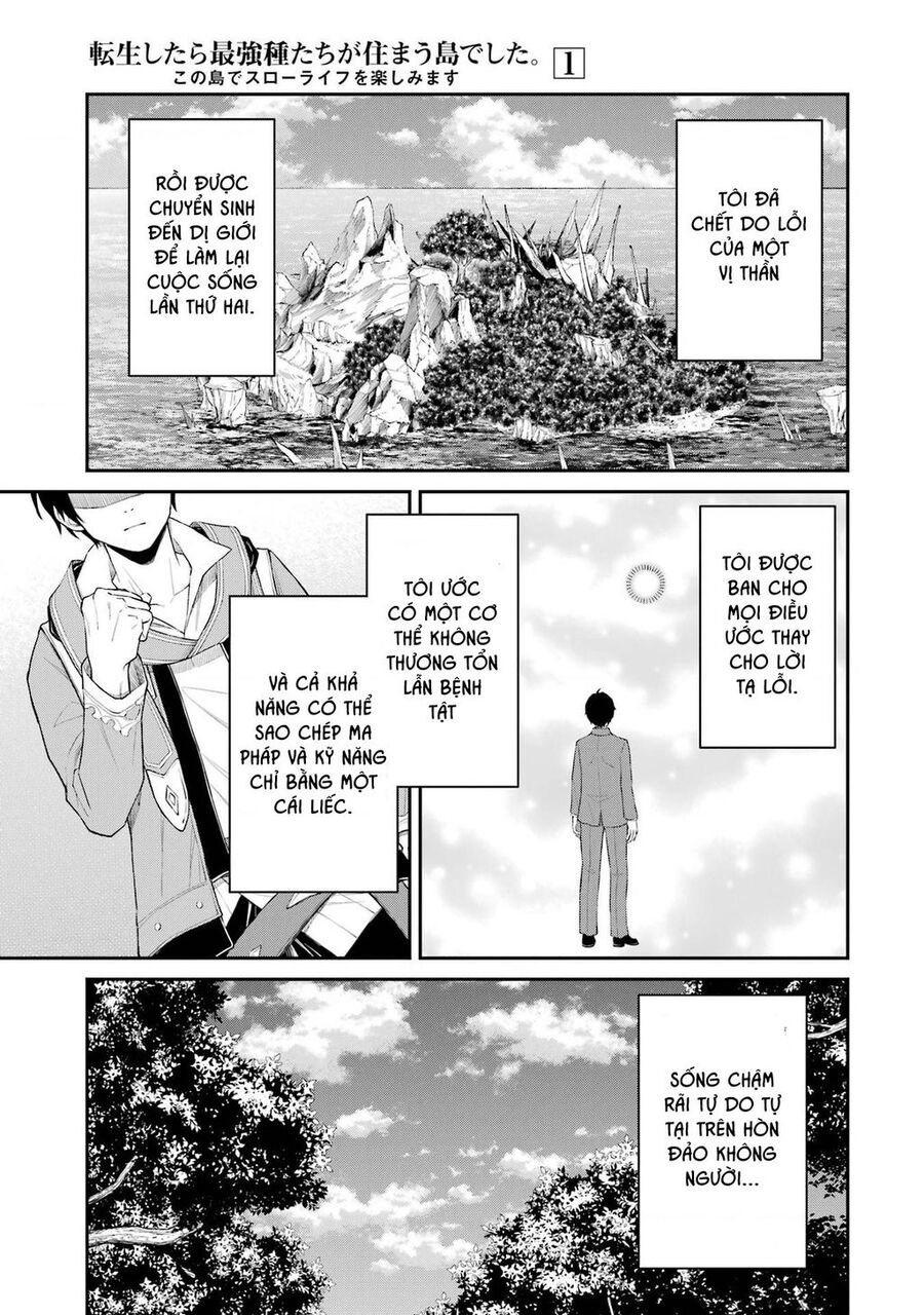 Tensei Shitara Saikyoushutachi Ga Sumau Shima Deshita. Kono Shima De Slow Life Wo Tanoshimasu Chuong 2 - Trang 0