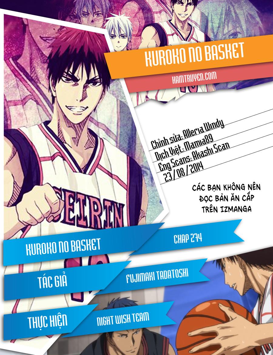 Kuroko No Basuke Chapter 274 - Trang 0