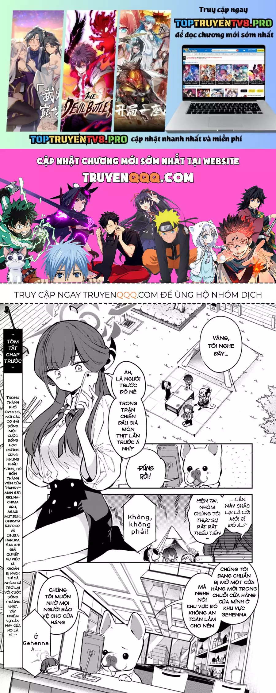 Blue Archive: Nhật Kí Nghiệp Vụ Của Handyman 68 Chapter 24 - Trang 0