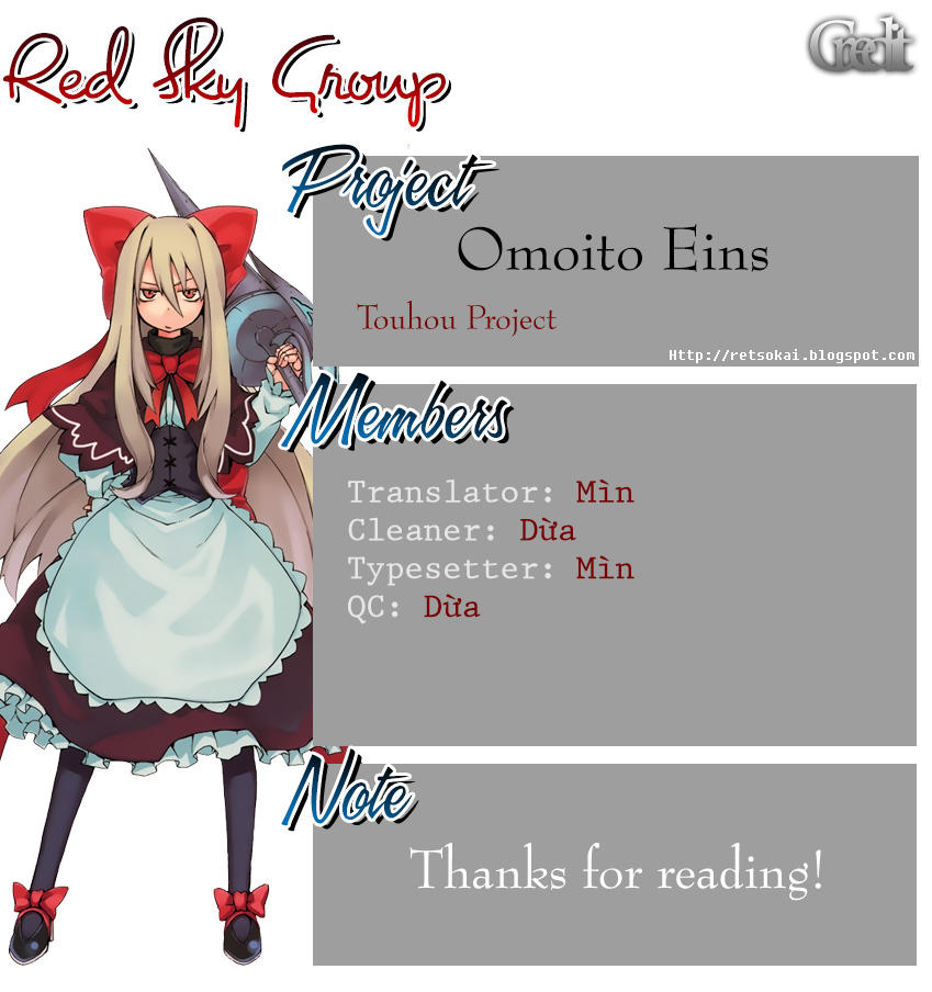 Touhou - Omoito Chapter 1 - Trang 0